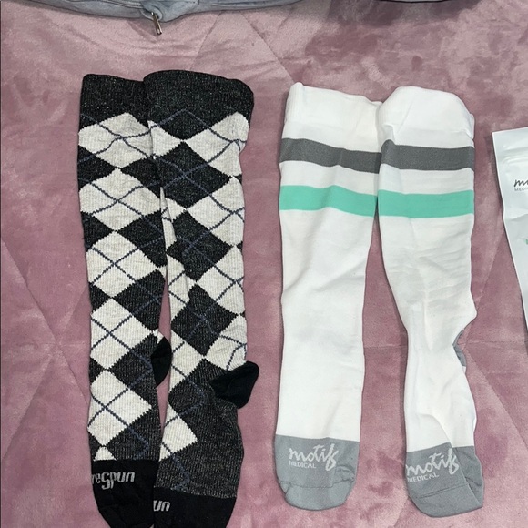 Maternity Compression Socks - Green - Picture 2 of 9